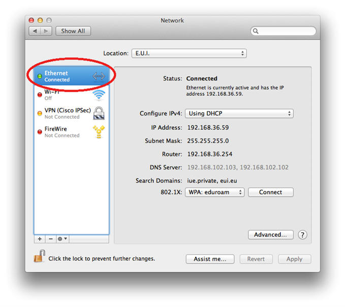 reset network settings for mac
